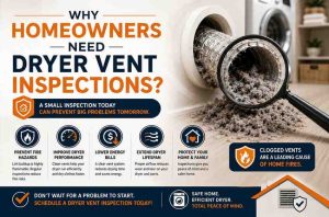 Why Homeowners Need Dryer Vent Inspections?