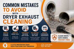 Common Mistakes to Avoid with Dryer Exhaust Cleaning